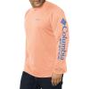 imageMens PFG Terminal Tackle Heather Long Sleeve ShirtBright Nectar HeatherVivid Blue Logo