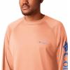 imageMens PFG Terminal Tackle Heather Long Sleeve ShirtBright Nectar HeatherVivid Blue Logo