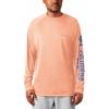 imageMens PFG Terminal Tackle Heather Long Sleeve ShirtBright Nectar HeatherVivid Blue Logo