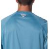 imageMens PFG Terminal Tackle Heather Long Sleeve ShirtCanyon Blue HeatherIcy Morn Logo