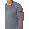 imageMens PFG Terminal Tackle Heather Long Sleeve ShirtCarbon HeatherRed Spark Logo