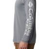 imageMens PFG Terminal Tackle Heather Long Sleeve ShirtCharcoal HthrCool Grey Logo