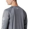 imageMens PFG Terminal Tackle Heather Long Sleeve ShirtCharcoal HthrCool Grey Logo