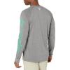 imageMens PFG Terminal Tackle Heather Long Sleeve ShirtCity Grey HeatherDark Lime Logo