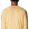 imageMens PFG Terminal Tackle Heather Long Sleeve ShirtCocoa Butter HeatherCity Grey Logo