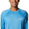 imageMens PFG Terminal Tackle Heather Long Sleeve ShirtCompass Blue HeatherWhite Logo