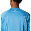imageMens PFG Terminal Tackle Heather Long Sleeve ShirtCompass Blue HeatherWhite Logo