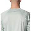 imageMens PFG Terminal Tackle Heather Long Sleeve ShirtCool Green HeatherCypress Logo