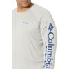 imageMens PFG Terminal Tackle Heather Long Sleeve ShirtCool Grey HeatherVivid Blue Logo