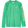 imageMens PFG Terminal Tackle Heather Long Sleeve ShirtDark Lime HeatherSunlit Logo