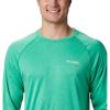 imageMens PFG Terminal Tackle Heather Long Sleeve ShirtDark Lime HeatherSunlit Logo