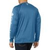 imageMens PFG Terminal Tackle Heather Long Sleeve ShirtDark Pool HeatherWhite Logo