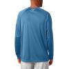 imageMens PFG Terminal Tackle Heather Long Sleeve ShirtDark Pool HeatherWhite Logo