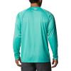 imageMens PFG Terminal Tackle Heather Long Sleeve ShirtElectric Turquoise HeatherCool Grey Logo