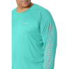 imageMens PFG Terminal Tackle Heather Long Sleeve ShirtElectric Turquoise HeatherCool Grey Logo