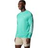 imageMens PFG Terminal Tackle Heather Long Sleeve ShirtGlaze Green HeatherWhite Logo