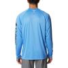imageMens PFG Terminal Tackle Heather Long Sleeve ShirtHyper Blue HeatherBlack Logo