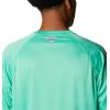 imageMens PFG Terminal Tackle Heather Long Sleeve ShirtLight Jade HeatherMetal Logo