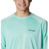 imageMens PFG Terminal Tackle Heather Long Sleeve ShirtMint Cay HeatherCollegiate Navy Logo