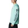 imageMens PFG Terminal Tackle Heather Long Sleeve ShirtMint Cay HeatherCollegiate Navy Logo