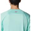 imageMens PFG Terminal Tackle Heather Long Sleeve ShirtMint Cay HeatherCollegiate Navy Logo