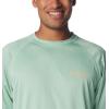 imageMens PFG Terminal Tackle Heather Long Sleeve ShirtNew Mint HeatherBright Nectar Logo