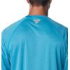 imageMens PFG Terminal Tackle Heather Long Sleeve ShirtOcean Blue HeatherWhite Logo