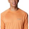imageMens PFG Terminal Tackle Heather Long Sleeve ShirtOrange Reef HeatherTranquil Teal Logo