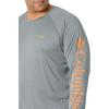 imageMens PFG Terminal Tackle Heather Long Sleeve ShirtPond HeatherKoi Logo