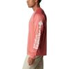 imageMens PFG Terminal Tackle Heather Long Sleeve ShirtRed Hibiscus HeatherWhite Logo