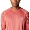 imageMens PFG Terminal Tackle Heather Long Sleeve ShirtRed Hibiscus HeatherWhite Logo