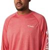 imageMens PFG Terminal Tackle Heather Long Sleeve ShirtRed Spark HeatherWhite Logo