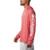 imageMens PFG Terminal Tackle Heather Long Sleeve ShirtRed Spark HeatherWhite Logo