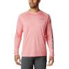 imageMens PFG Terminal Tackle Heather Long Sleeve ShirtSalmon HeatherAegean Blue Logo