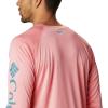 imageMens PFG Terminal Tackle Heather Long Sleeve ShirtSalmon HeatherAegean Blue Logo