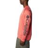 imageMens PFG Terminal Tackle Heather Long Sleeve ShirtSunset Red HeatherCollegiate Navy Logo