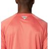 imageMens PFG Terminal Tackle Heather Long Sleeve ShirtSunset Red HeatherCollegiate Navy Logo