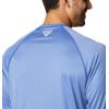 imageMens PFG Terminal Tackle Heather Long Sleeve ShirtTanzanite HeatherCool Grey Logo