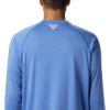 imageMens PFG Terminal Tackle Heather Long Sleeve ShirtVivid Blue HeatherBright Nectar Logo
