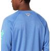 imageMens PFG Terminal Tackle Heather Long Sleeve ShirtVivid Blue HeatherWinter Green Logo
