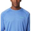 imageMens PFG Terminal Tackle Heather Long Sleeve ShirtVivid Blue HeatherWinter Green Logo