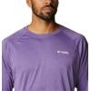 imageMens PFG Terminal Tackle Heather Long Sleeve ShirtVivid Purple HeatherWhite Logo