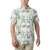 imageColumbia Mens Rapid Rivers Printed Short Sleeve ShirtThyme Green Magnolia Floral Print