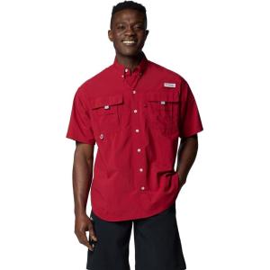 imageColumbia Mens Big and Powerful Bahama Ii UPF 30 Short Sleeve Fishing JerseyBeet