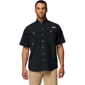 imageColumbia Mens Big and Powerful Bahama Ii UPF 30 Short Sleeve Fishing JerseyBlack