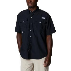 imageColumbia Mens Big and Powerful Bahama Ii UPF 30 Short Sleeve Fishing JerseyBlackRealtree Edge