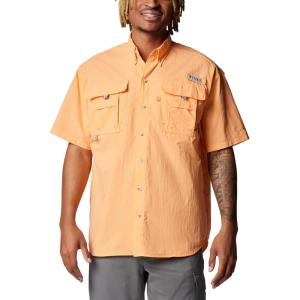 imageColumbia Mens Big and Powerful Bahama Ii UPF 30 Short Sleeve Fishing JerseyBright Nectar