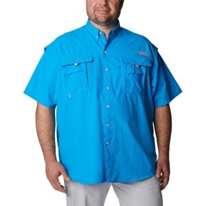 imageColumbia Mens Big and Powerful Bahama Ii UPF 30 Short Sleeve Fishing JerseyCompass Blue