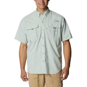 imageColumbia Mens Big and Powerful Bahama Ii UPF 30 Short Sleeve Fishing JerseyCool Green