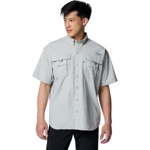imageColumbia Mens Big and Powerful Bahama Ii UPF 30 Short Sleeve Fishing JerseyCool Grey